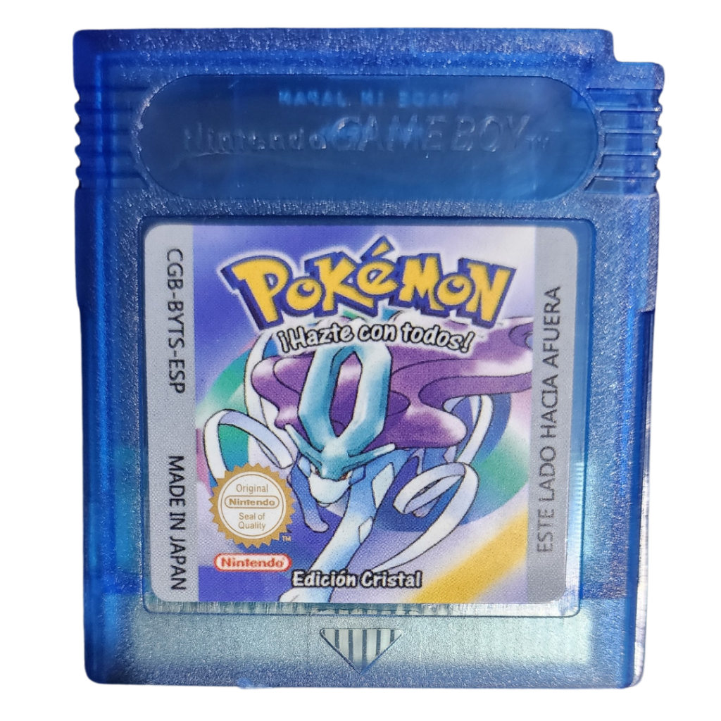 Pokémon Cristal Sur Game Boy Color – Version ESPAGNOLE 100% ORIGINALE (batterie Neuve)
