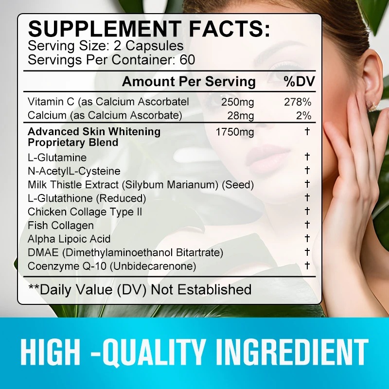 N-Acetyl L-Cysteine Dietary Supplements NAC + Glutathione Antioxidant  Supplement